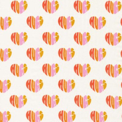 Popeline biologique · Heart Hugs · Universal Love Collection · Cloud9 Fabrics