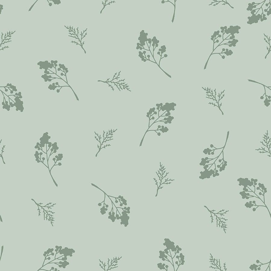 Popeline coton biologique GOTS · Elegant Leaf · Collection Elegant Forest · Exclusivité Cousu Bio