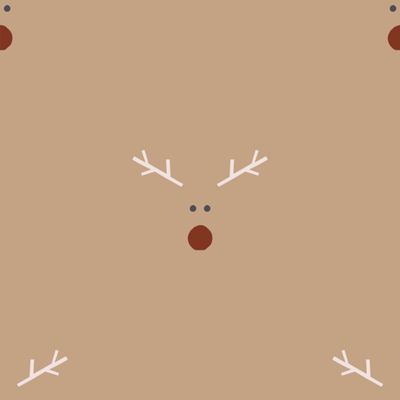 Popeline coton biologique GOTS · Rudolph · Collection Noël Bohème · Exclusivité Cousu Bio