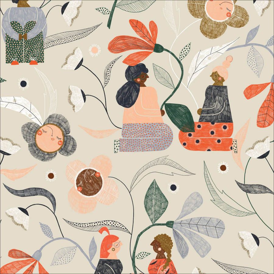 Popeline biologique · Garden Gather · Bloom Together Collection · Cloud9 Fabrics