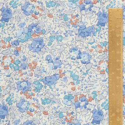 Coupon 80 x 130 cm · Tana Lawn coton biologique · Claire Aude bleu · Liberty London