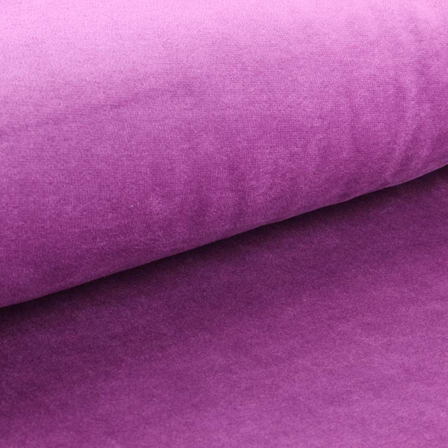 Velours nicky biologique · Uni · Purple Passion