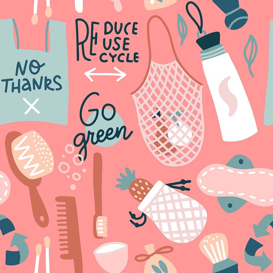 Popeline coton biologique GOTS · Zero Waste Pink · Collection Go Green · Exclusivité Cousu Bio