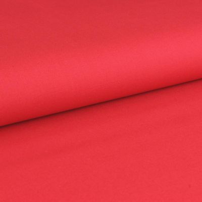 Coupon 20 x 160 cm · Popeline biologique · Unie · Rouge tango