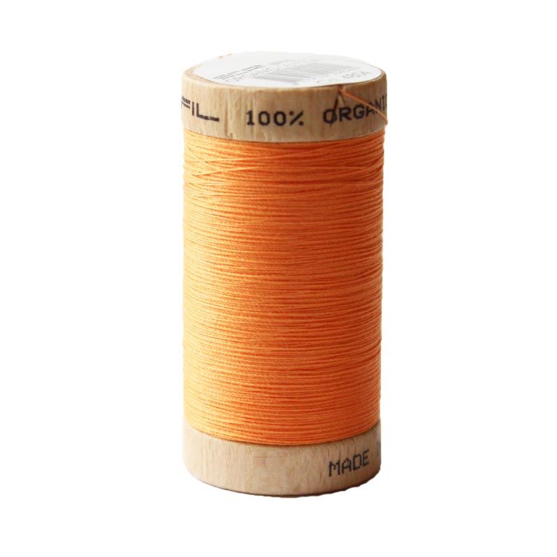 Fil à coudre organique · Orange mimolette · 4804 · 100 mètres
