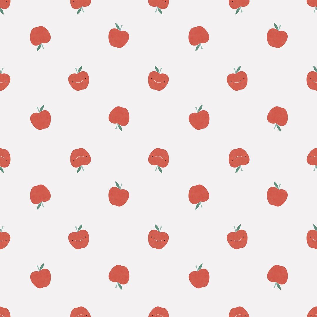Popeline · Little Apples · 100% coton biologique