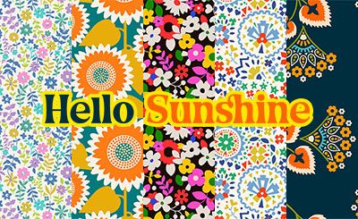 La nouvelle collection de tissus Cousu Bio : Hello Sunshine